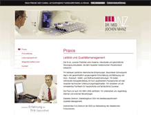 Tablet Screenshot of dr-jochen-manz.de